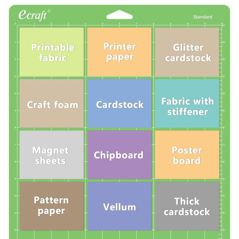 Ecraft Cutting Mat for Cricut Explore One/Air/Air 2 Makerï¼ˆStrong,Standard,Light) 12X24inch (3 pack) Variety Adhesive Quilting Cut Mats Replacement for Craftsã€Sewing and All Arts. - Image 5